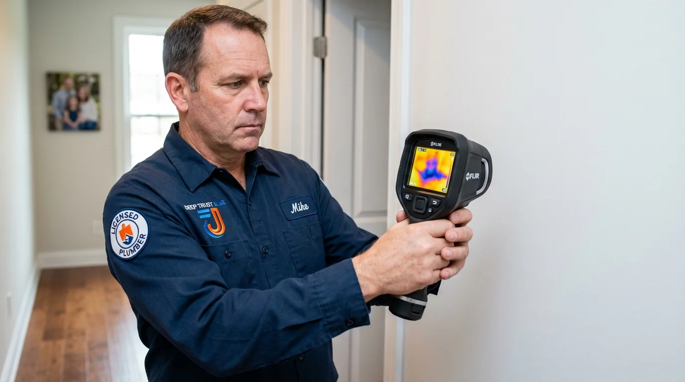 Thermal imaging leak detection by Johns Plumbing LLC in Reedsville